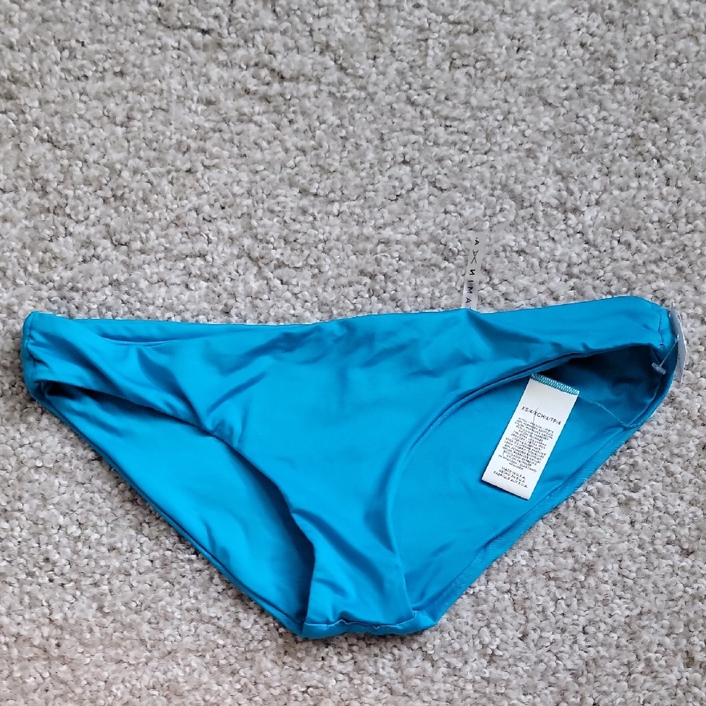 Vitamin A Blue Bikini Bottom Classic Swimwear